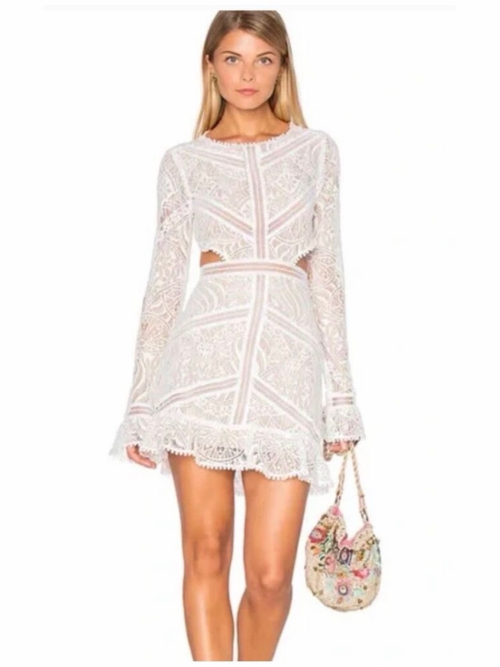 For Love and Lemons white lace dress